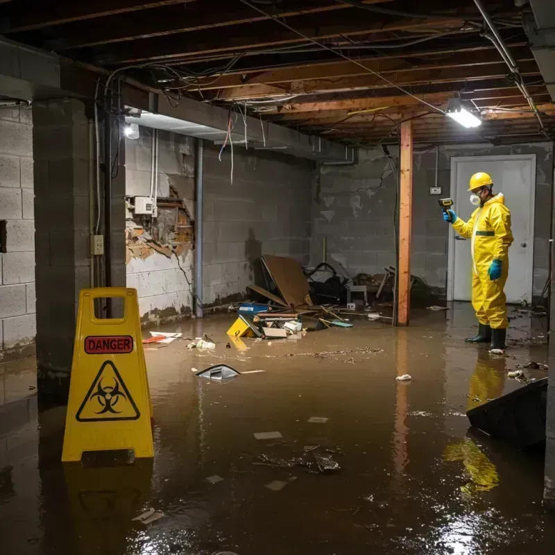 Flooded Basement Electrical Hazard in Morgan County, WV Property